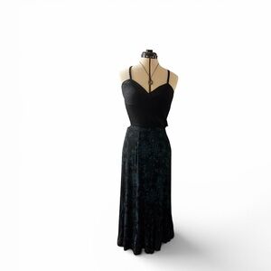 Dark Floral Maxi Skirt